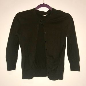 J. Crew Factory Clare Cardigan (Black, size S)
